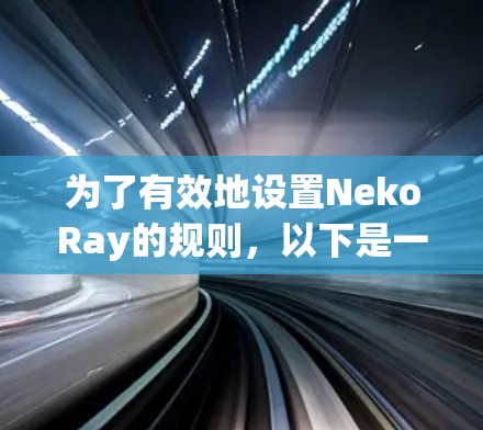 为了有效地设置NekoRay的规则，以下是一步步的指南，帮助您根据项目需求配置测试工具